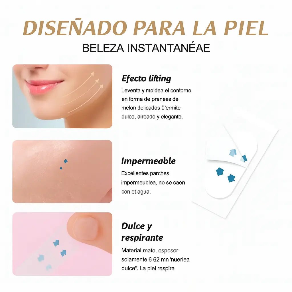 FaceLift | Bandas de Lifting Instantáneo para el Rostro - Meriva 🇲🇽