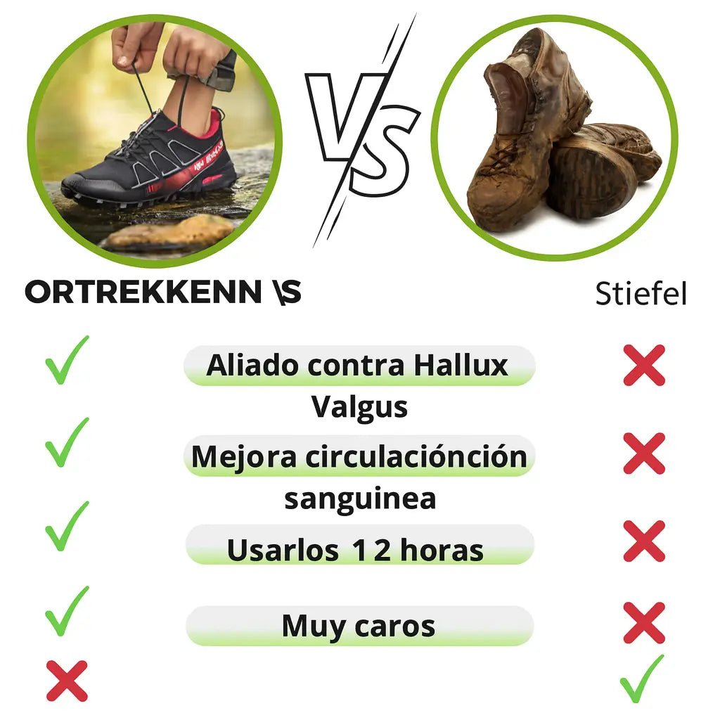 OrthoTrekking Hallux Zapatos de Senderismo y Trekking Ergonómicos. - Meriva 🇲🇽