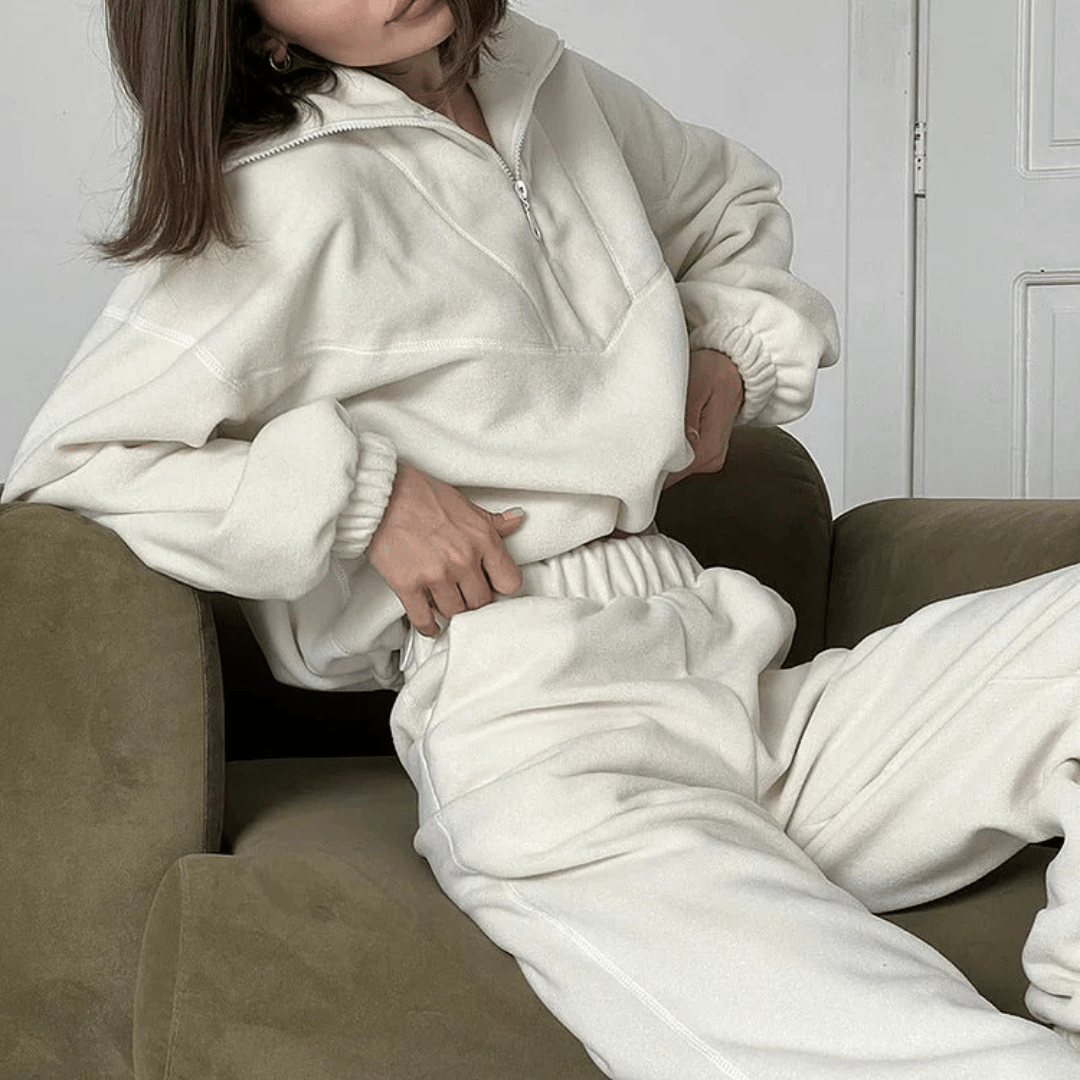 Suéter de cuello con cremallera Aliyana para mujeres - Meriva 🇲🇽