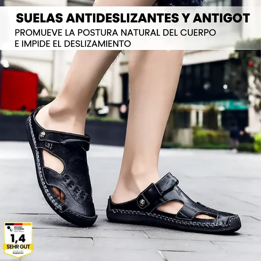 Sandalias Ortopédicas de Cuero | OrthoFlex