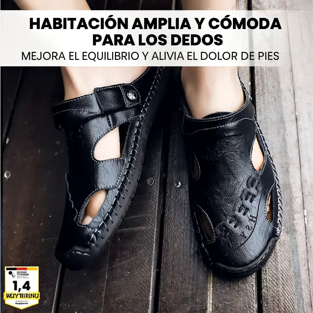 Sandalias Ortopédicas de Cuero | OrthoFlex