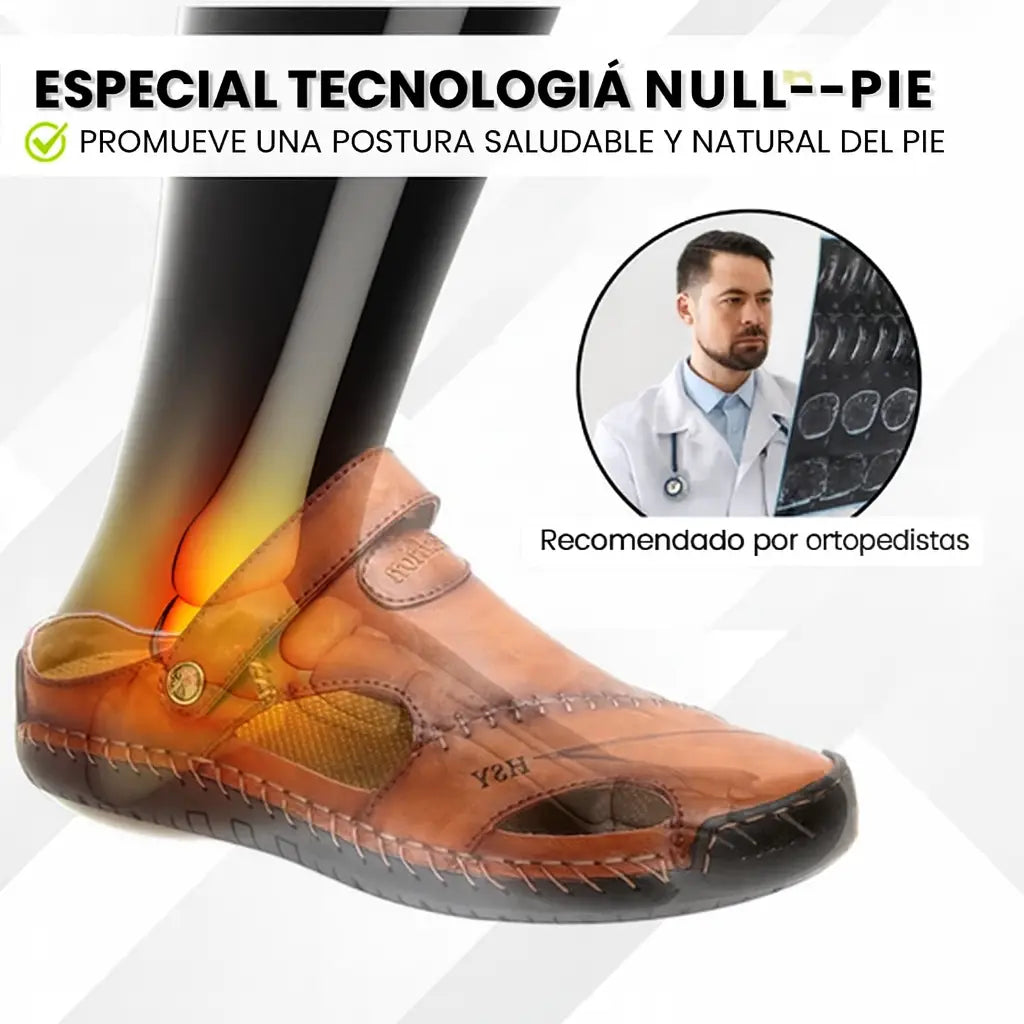 Sandalias Ortopédicas de Cuero | OrthoFlex