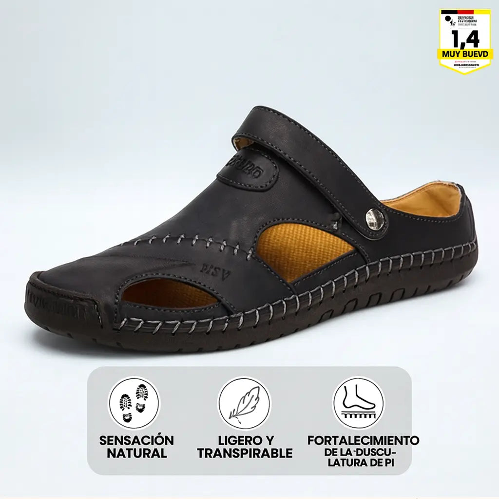 Sandalias Ortopédicas de Cuero | OrthoFlex