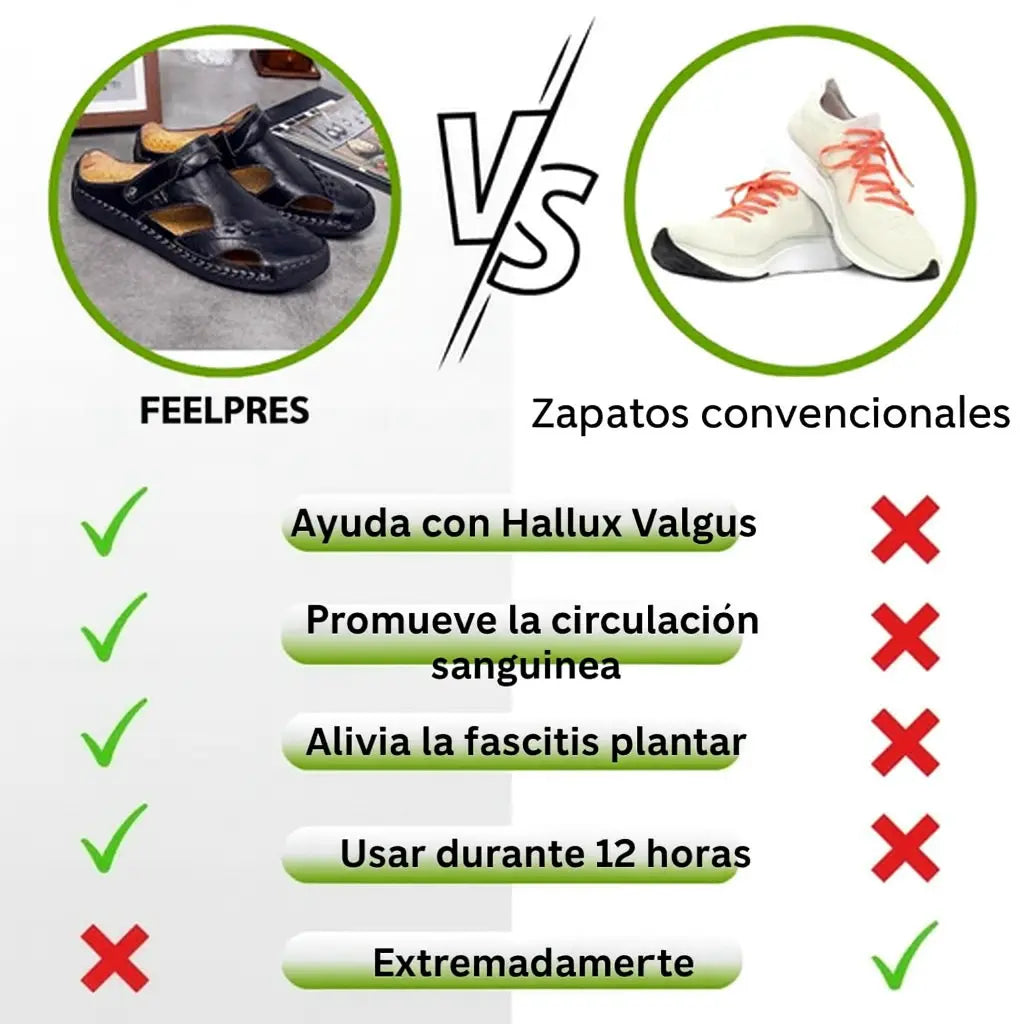 Sandalias Ortopédicas de Cuero | OrthoFlex