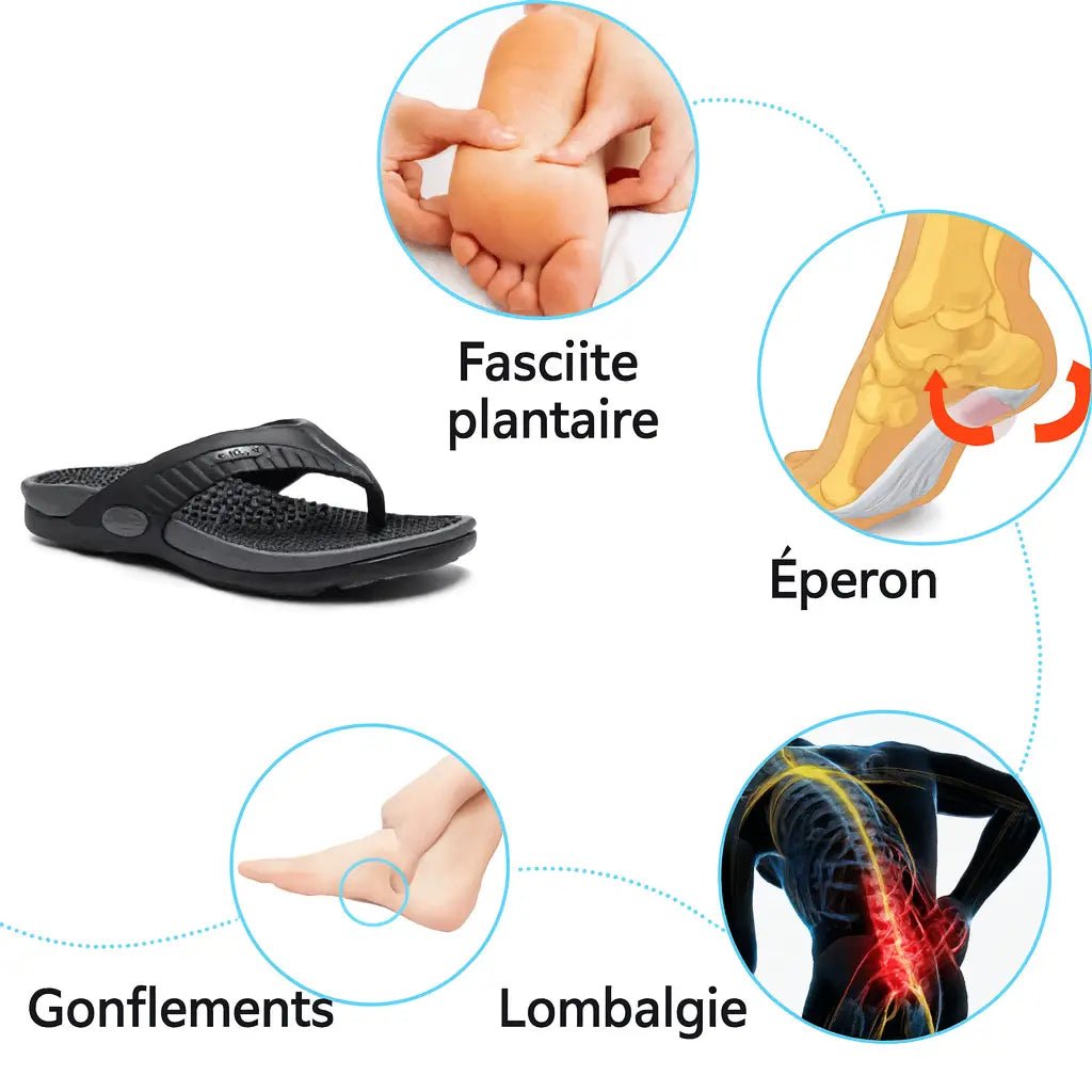 Chinelo Masajeador Ortopédico Sport Negro - Meriva 🇲🇽