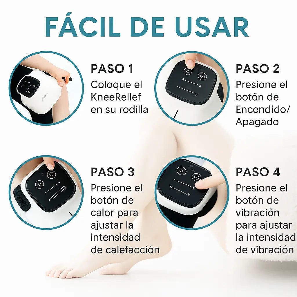 KneeRelief | Dispositivo de Masaje para Rodillas 3 - en - 1 - Meriva 🇲🇽