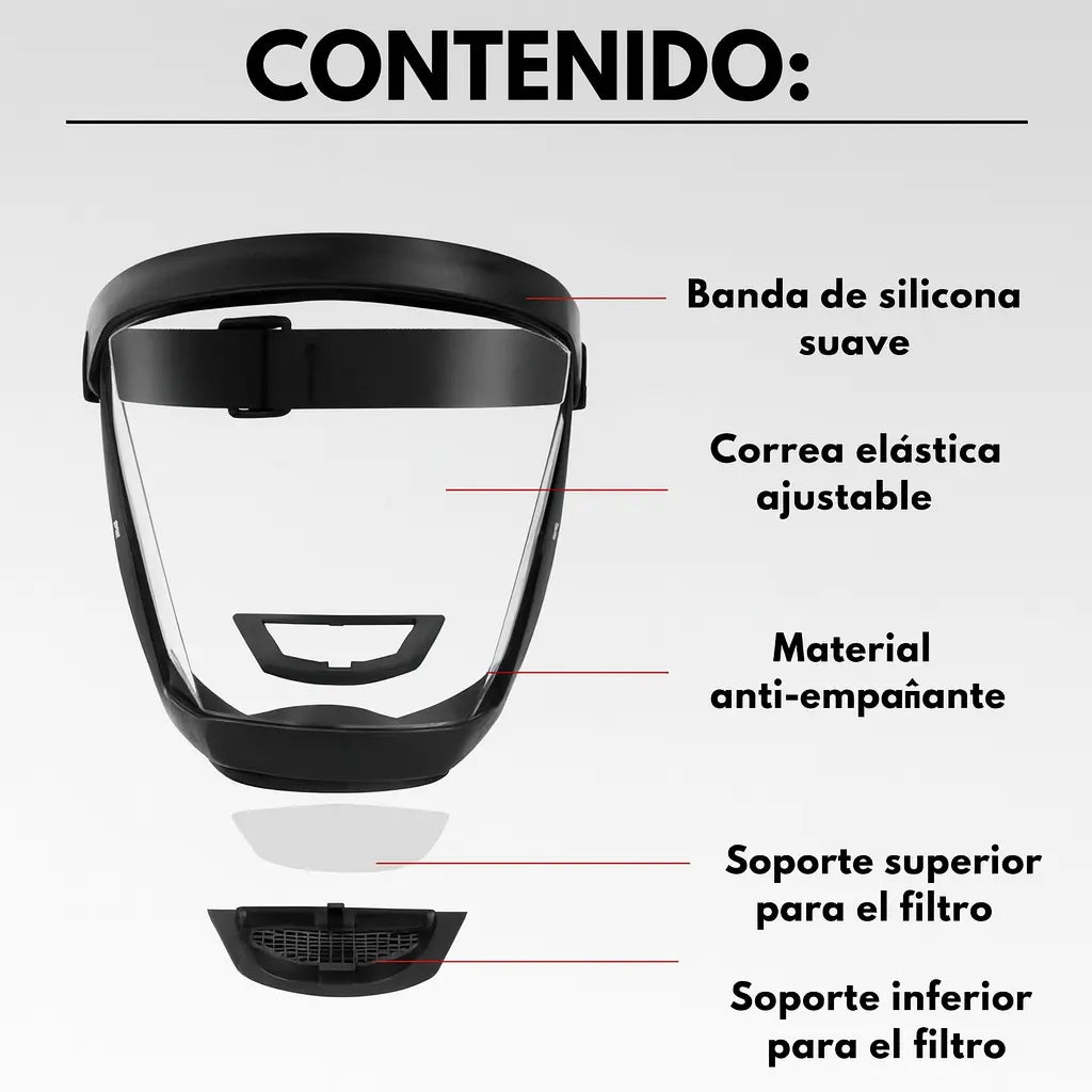 Máscara Facial Protectora VitaMask - Meriva 🇲🇽