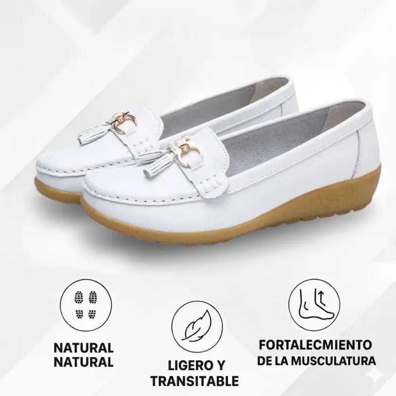 Mocasín de cuero ortopédico | Veloura - Meriva 🇲🇽